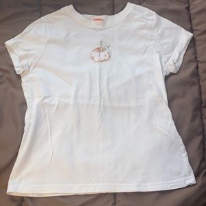 Crafted In Honduras, Small Halloween Pumpkin Tee Bedazzled Y2K